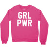 girl power white logo Crewneck Sweatshirt