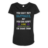 you can't buy happiness, but you can adopt a cat and that's pretty muc Maternity Scoop Neck T-shirt