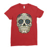 men's pura vida sugar skull Ladies Fitted T-Shirt