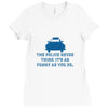 police humor Ladies Fitted T-Shirt