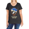 oakland feather river camp Ladies Curvy T-Shirt