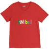 softball neon rhinestud V-Neck Tee