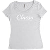 classy but i cuss a little Women's Triblend Scoop T-shirt