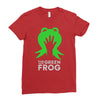 the green frog Ladies Fitted T-Shirt