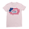 happy 4th of july Ladies Fitted T-Shirt