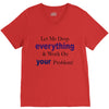 drop everything V-Neck Tee