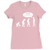 banksy funny human evolution indie Ladies Fitted T-Shirt
