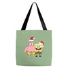 spongebob squarepants and patrick christmas Tote Bags