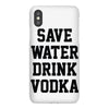 save water drink vodka iPhoneX