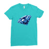 diamond blu Ladies Fitted T-Shirt