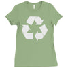 recycle symbol Ladies Fitted T-Shirt