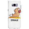 yoga pug exhale Samsung Galaxy S8 Plus Case
