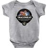 dragon head beer label, ideal gift or birthday present Baby Bodysuit