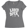 loded diper Women's Triblend Scoop T-shirt