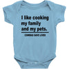 i like cooking Baby Bodysuit