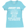 Super January Girl Ladies Fitted T-Shirt