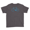 cycling bikes bike cycle riding retro sticker transfer tv funny iron o Youth Tee