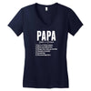 Papa Noun Definition Women's V-Neck T-Shirt