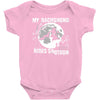 my dachshund rides shotgun Baby Bodysuit