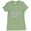 silently correcting your grammar Ladies Fitted T-Shirt