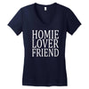 homie lover friend Women's V-Neck T-Shirt