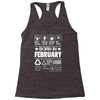 Born In February Racerback Tank