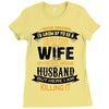 Super Cool Wife Of A Freaking Awesome Husband Ladies Fitted T-Shirt