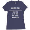 January Girl Ladies Fitted T-Shirt