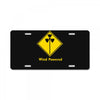wind powered eco toxic radioactive fart talking rubbish License Plate