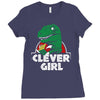 clever girl Ladies Fitted T-Shirt