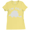 science dinosaur Ladies Fitted T-Shirt