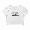 called you to say i texted Crop Top