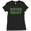 wicked smaht funny Ladies Fitted T-Shirt