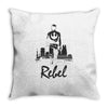 rebel   blackout Throw Pillow