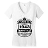 Made In 1943 And Still Awesome Women's V-Neck T-Shirt