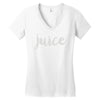 juice script Women's V-Neck T-Shirt