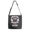 baking   it's ok to stare at my cupcakes Adjustable Strap Totes