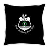 cia badge cider imbibing anarchist with badge Throw Pillow