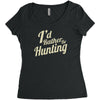 i'd rather be hunting Women's Triblend Scoop T-shirt