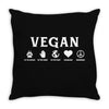 VEGAN Throw Pillow