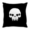 resistance inspired skull Throw Pillow