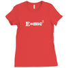 e=mc2 physics science geek physics t shirt Ladies Fitted T-Shirt