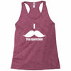 mustache (3) Racerback Tank