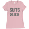 suits suck! t shirt t funny comedy on tv large Ladies Fitted T-Shirt