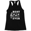Best Dad Ever Funny Music Note Racerback Tank
