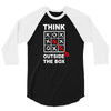 think outside the box 3/4 Sleeve Shirt