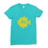 gold fish Ladies Fitted T-Shirt