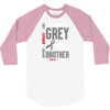 I Wear Grey For My Brother (Brain Cancer Awareness) 3/4 Sleeve Shirt