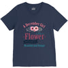A December Girl Like A Flowers V-Neck Tee