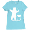 bear grills bbq funny Ladies Fitted T-Shirt
